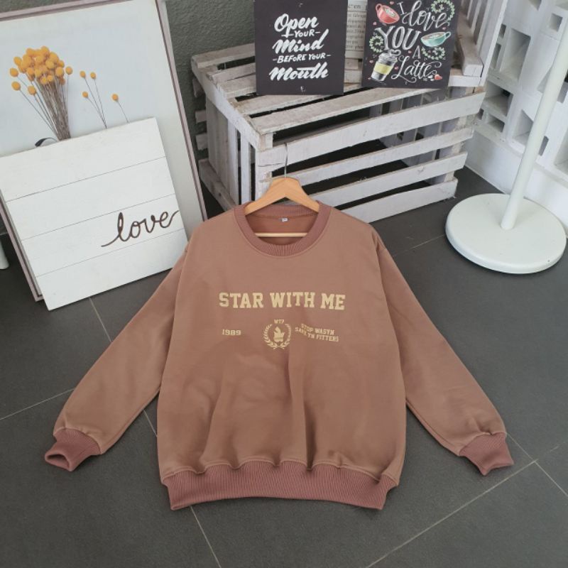 [COD] Sweater Oversize Wanita Star With Me XXL LD 130