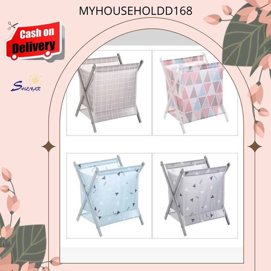 SHENAR Myhouseholdd168- MULTI STORAGE BASKET - Terbaru Keranjang Baju Laundry Bag Keranjang Pakaian Kotor Laundry Bag Bisa Di Lipat