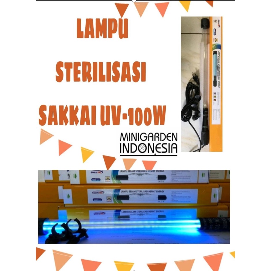 SAKKAI PRO UV 100W UV LAMPU SELAM STERILISASI HEMAT ENERGI AQUARIUM