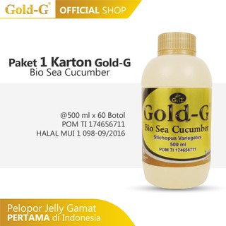 Gold G  Paket Combo 60 Botol  Jelly Gamat Gold G  Bio  Sea 