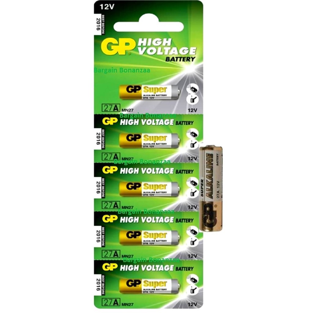 BATERAI 27A Baterai Alkalline 27A 12V baterai Alkaline mini baterai 12V A27 GP