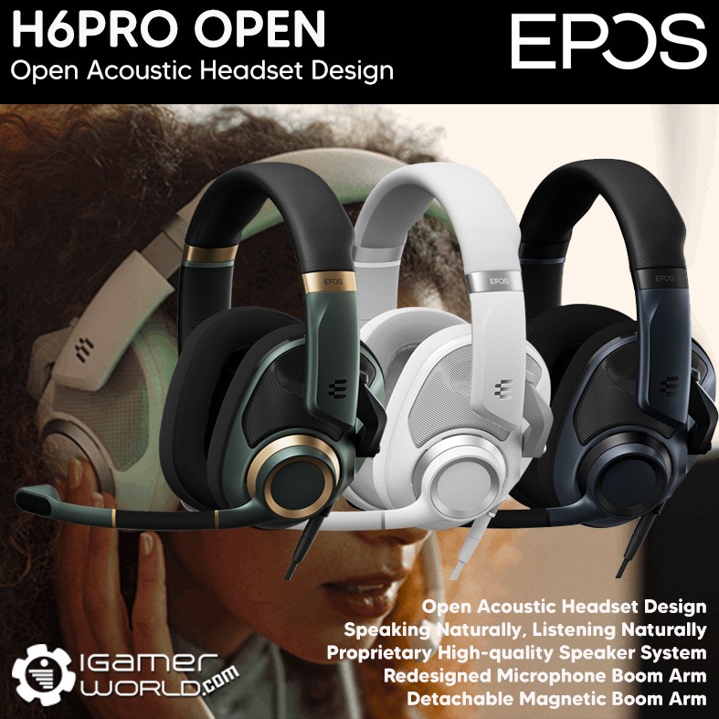 EPOS H6 PRO / H6PRO OPEN - Open Acoustic Gaming Headset