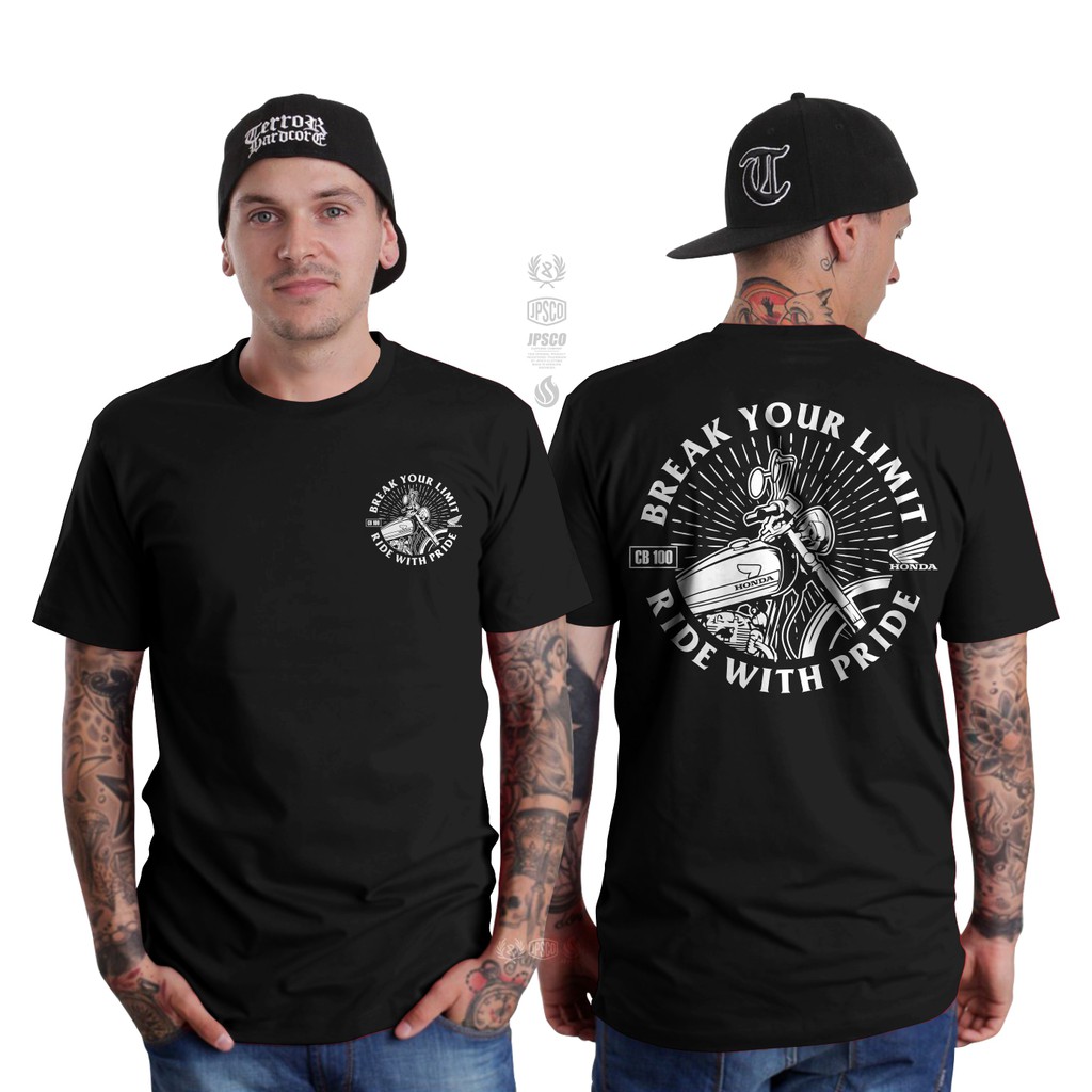 KAOS HONDA CB100 RIDE WITH PRIDE KAOS CB TERLARIS BAJU CB 100