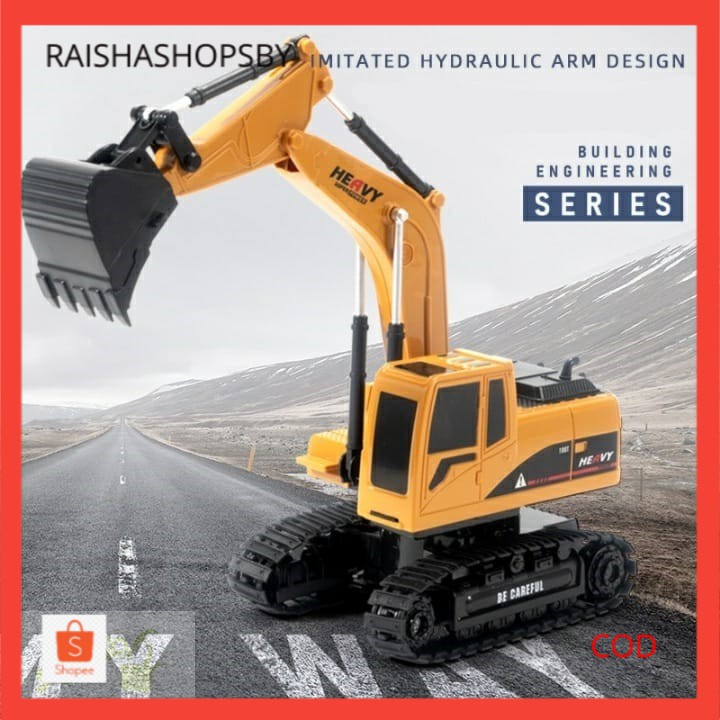 HENGJIAN RC EXCAVATOR TRUCK KONSTRUKSI BEKO 360 REMOTE CONTROL 1:24 VERSI BARU BATERAI CAS LITIUM803