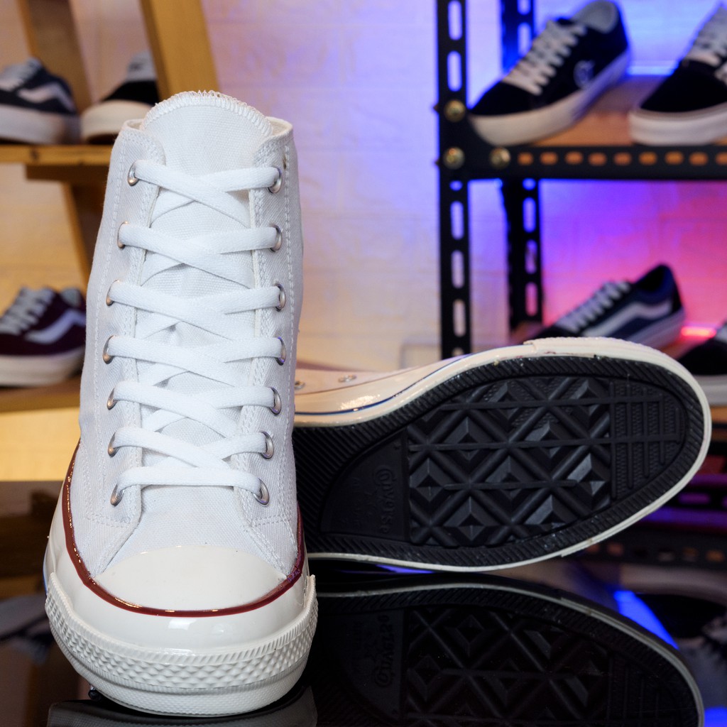(BISA COD) Sepatu Sneakers 70s High White Pria Wanita