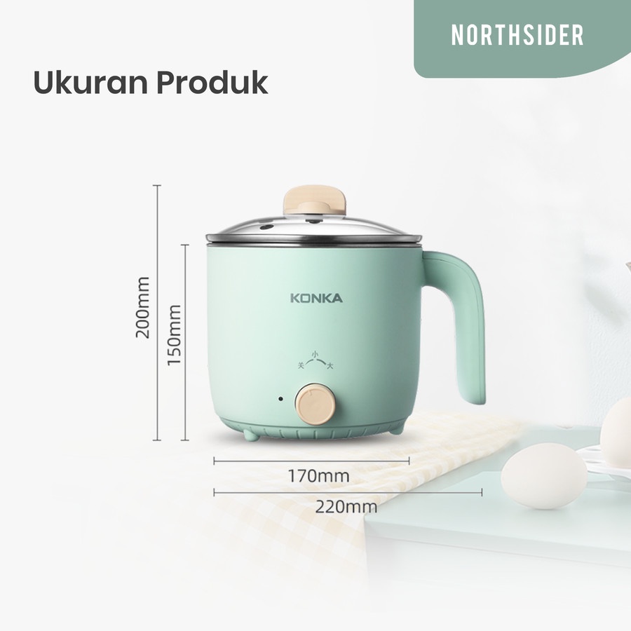 KONKA ELECTRIC COOKER 1.5L | PANCI ELEKTRIK SERBAGUNA