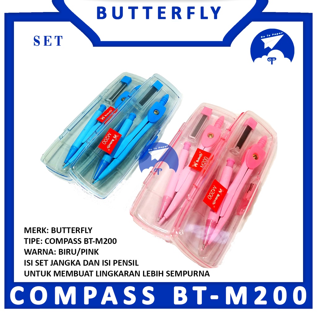 

Butterfly - Alat Bantu Membuat Lingkaran / Jangka - Pcs