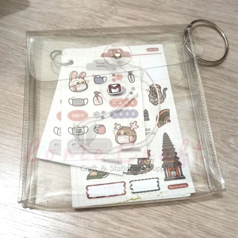 

Transparent Pencil Bag Creative Storage Bag Cosmetic Bag Mika Planner Scrapbook Storage Bag Pouch