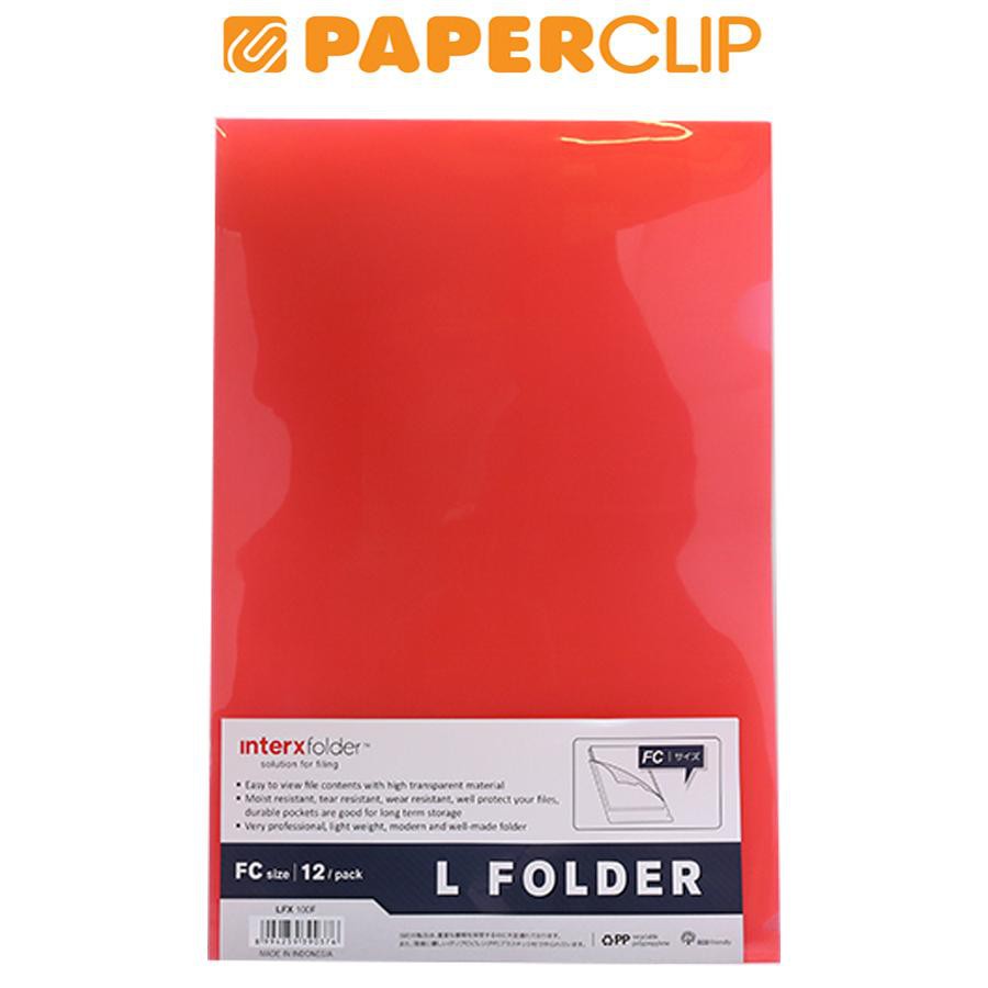 

CLEAR SLEEVES INTERX FC LFX100F 12S RED
