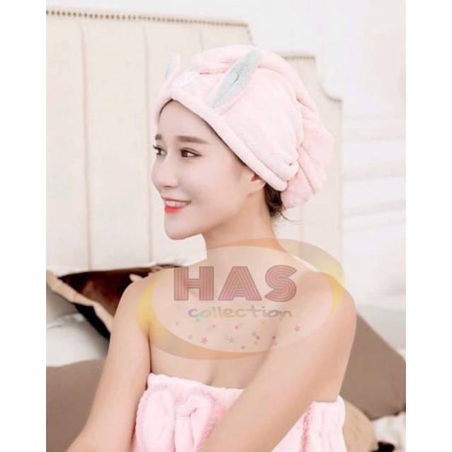 HANDUK KEPALA TEBAL/HAIR TOWEL SHOWER CAP PREMIUM QUALITY