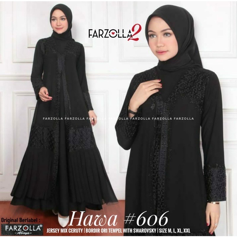 Gamis Turkey 1953 Hawa #606 Dress Original By Mega Store Farzolla 2 Longdress Busana Muslimah