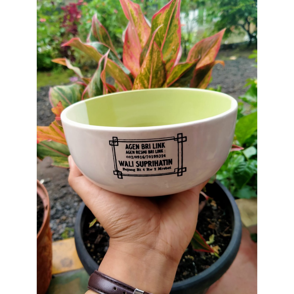 Mangkok Sablon,Souvenir,Mangkok Custom,Souvenir Promosi