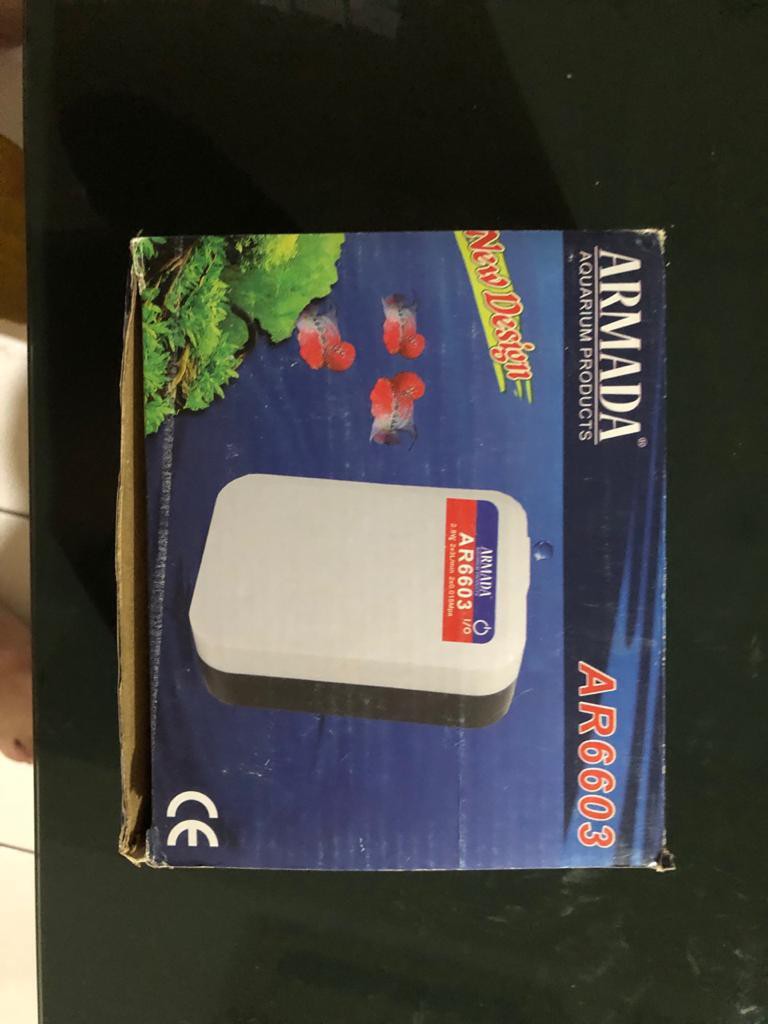 Mesin udara aerator 2 lubang  ACDC Aquarium Kolam Armada AR 6603