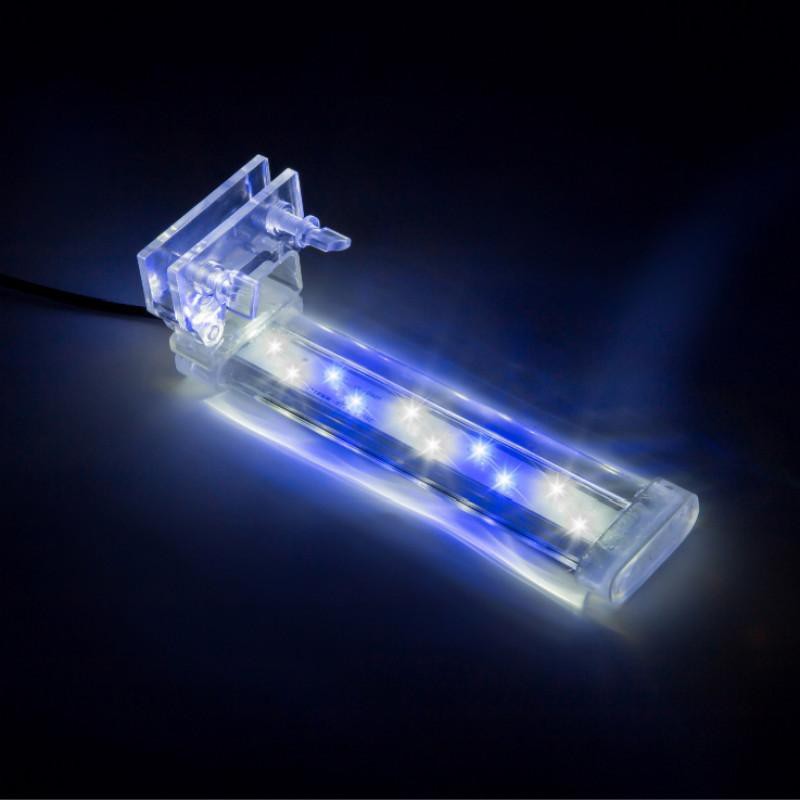 3w Lampu Jepit LED Aquarium - Putih Biru - Lampu Turtle Tank Aquarium - Lampu Aquarium