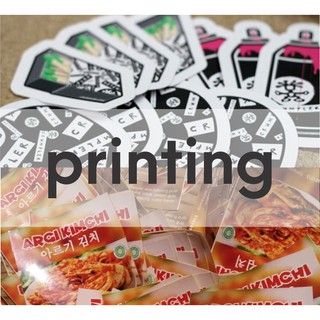  STIKER  CUSTOM  desain  sendiri jenis CUTTING PRINTING 