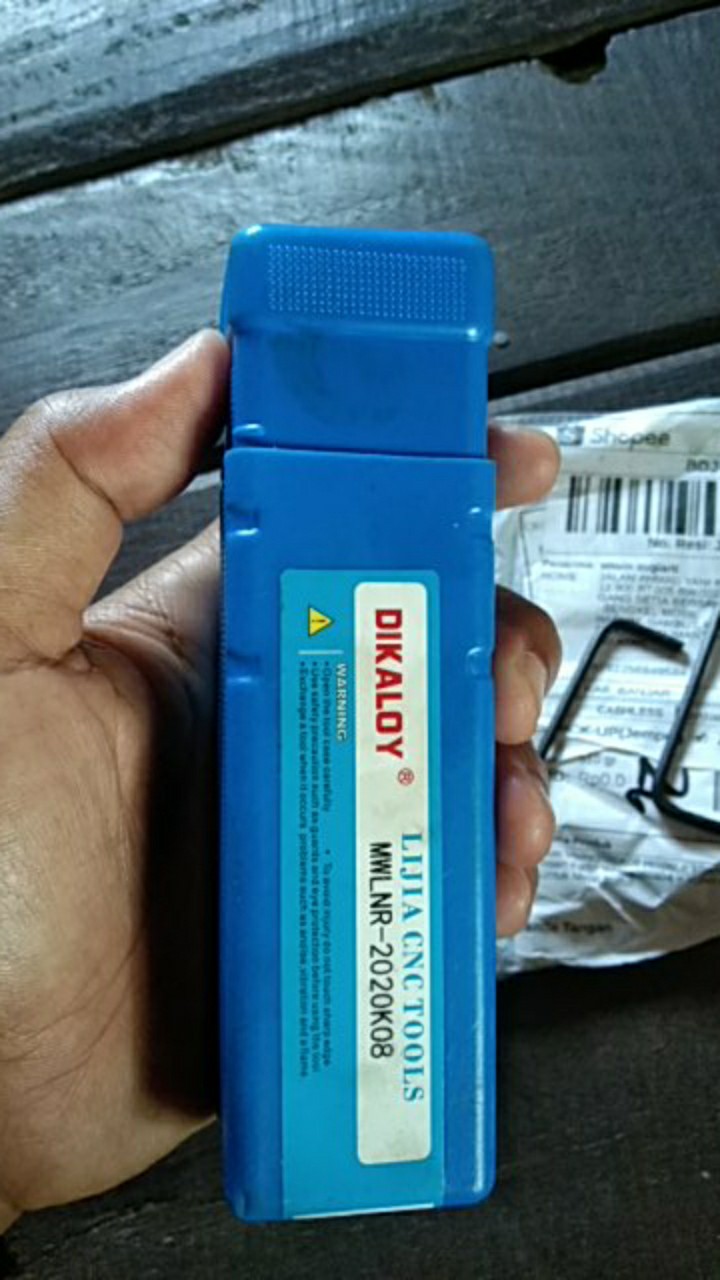 Cust Mwlnr2020k08 Holder + 10pcs Insert Karbit Wnmg080404 + Kunci Pas Untuk Mesin Bubut