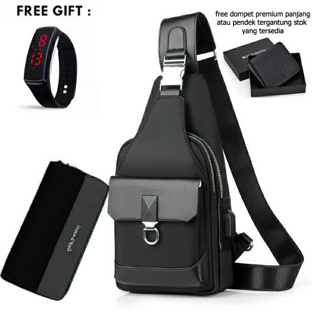 Tas selempang pria timothy bag 2 warna