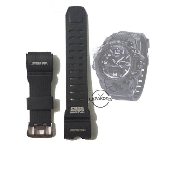 Tali Karet Jam G-Shock GWG-1000 OEM Rubber Strap Gshock Hitam dan Merah