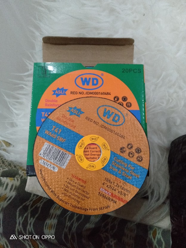 Batu Potong Mata Gerinda Iron Besi Stainless Original Wd 4x1