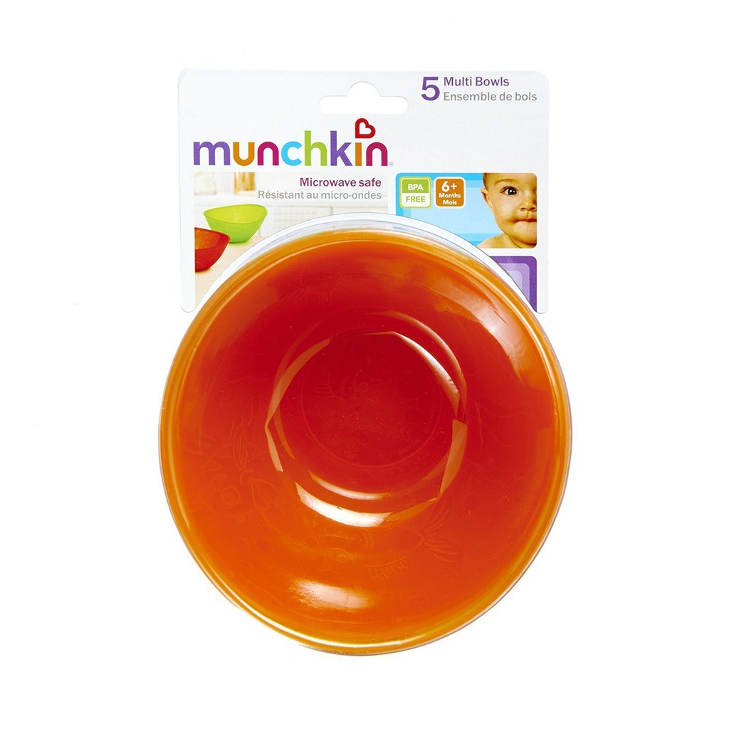 Munchkin Multi Bowls Mangkok Makan Anak 5 Pack