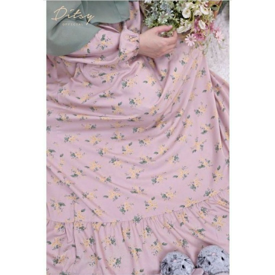 Nualla Crepepink - Ditsy - Size L