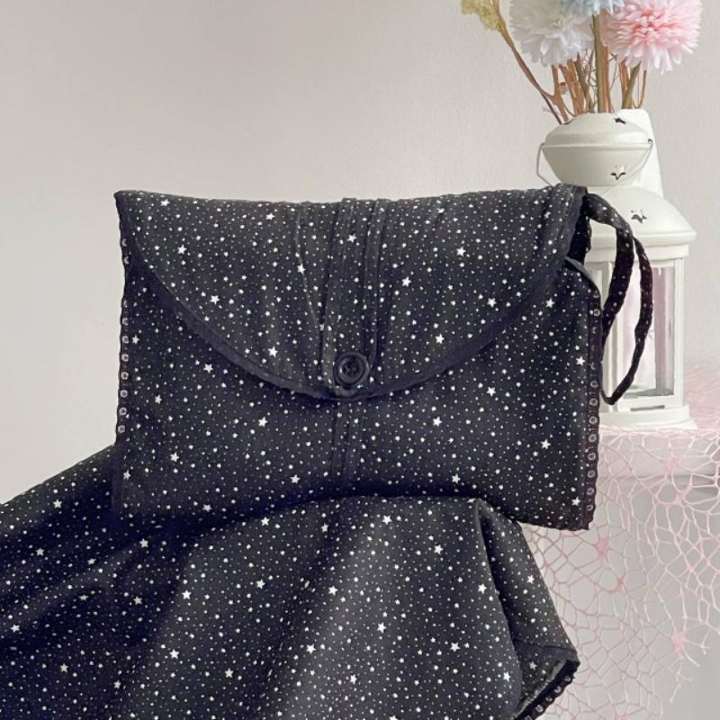 Mukena Katun Jepang Zlassica Pocket Motif Star