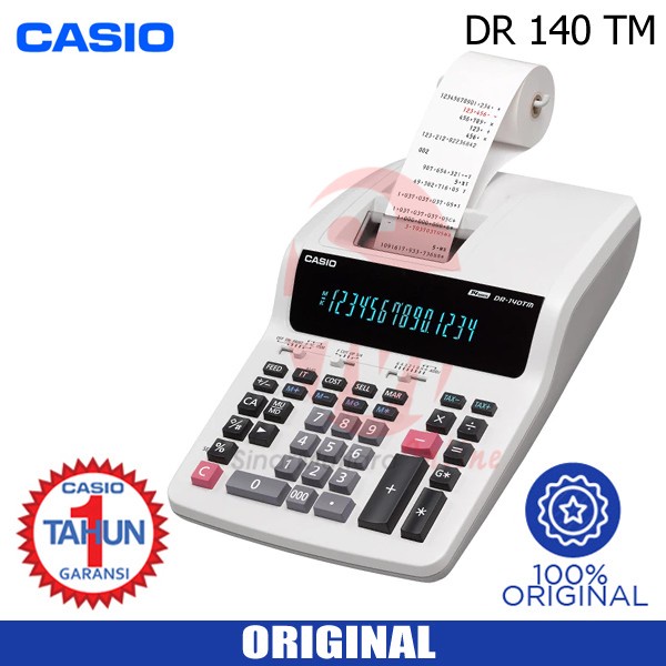 Jual KALKULATOR CASIO DR 140 L / TM Kalkulator Print Struk Shopee