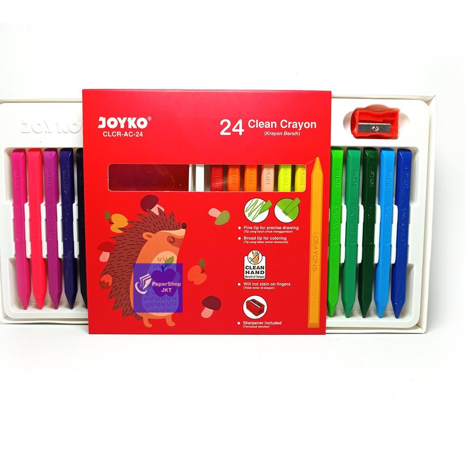 

Serbu Puas JOYKO - Crayon - CLCR-AC-24 Clear Crayon - Pack