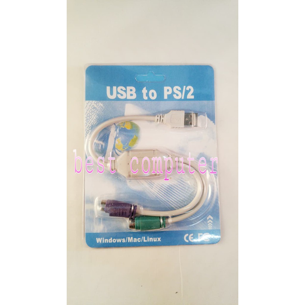 Kabel Usb To Ps2 (Converter Usb To Ps2)