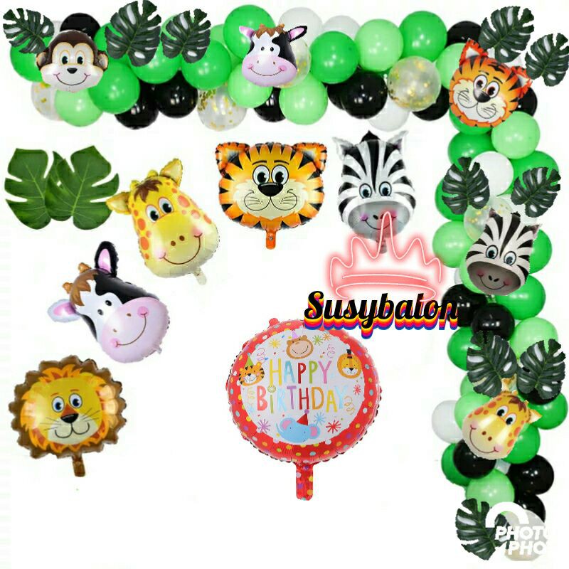 Dekorasi set animal/dekorasi ulang tahun