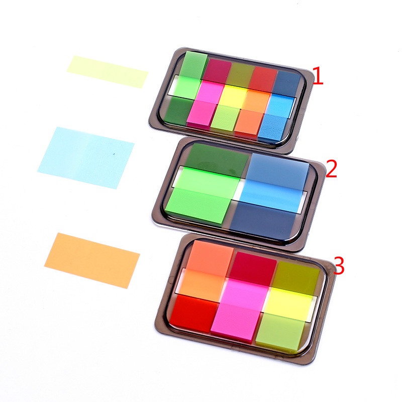 Fluorescent Colorful Self Adhesive Memo Pad Sticky Notes Bookmark Marker Memo Index Flag Sticker