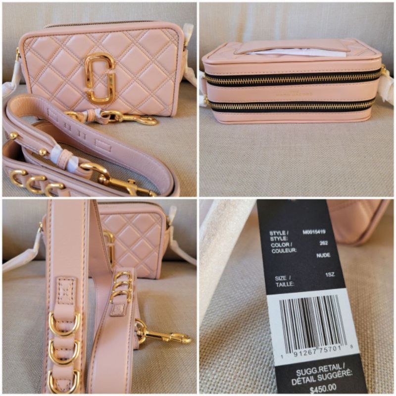 MJ softshot nude quilted 21 bag/tas MJ authentic/marc jacobs ori