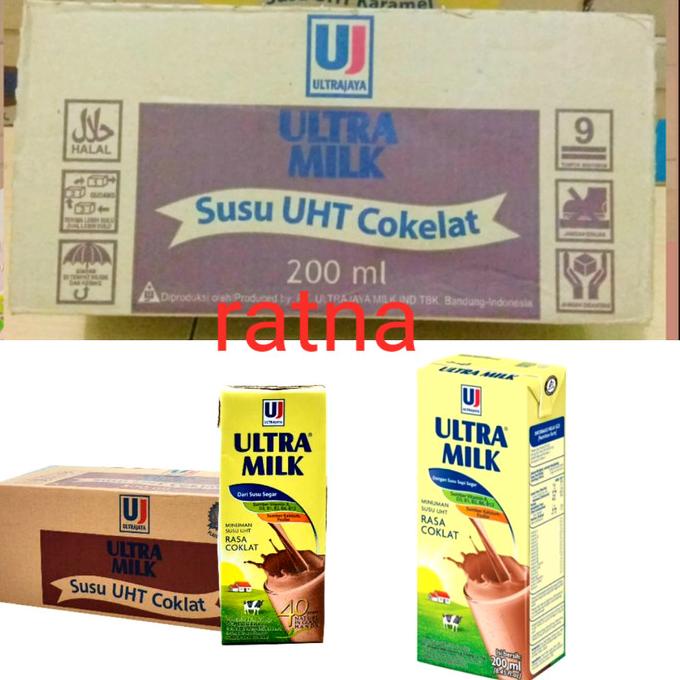 

(BISA COD) SUSU ULTRA MILK COKELAT UHT 200ml 1 Dus SPECIAL Kode 1273
