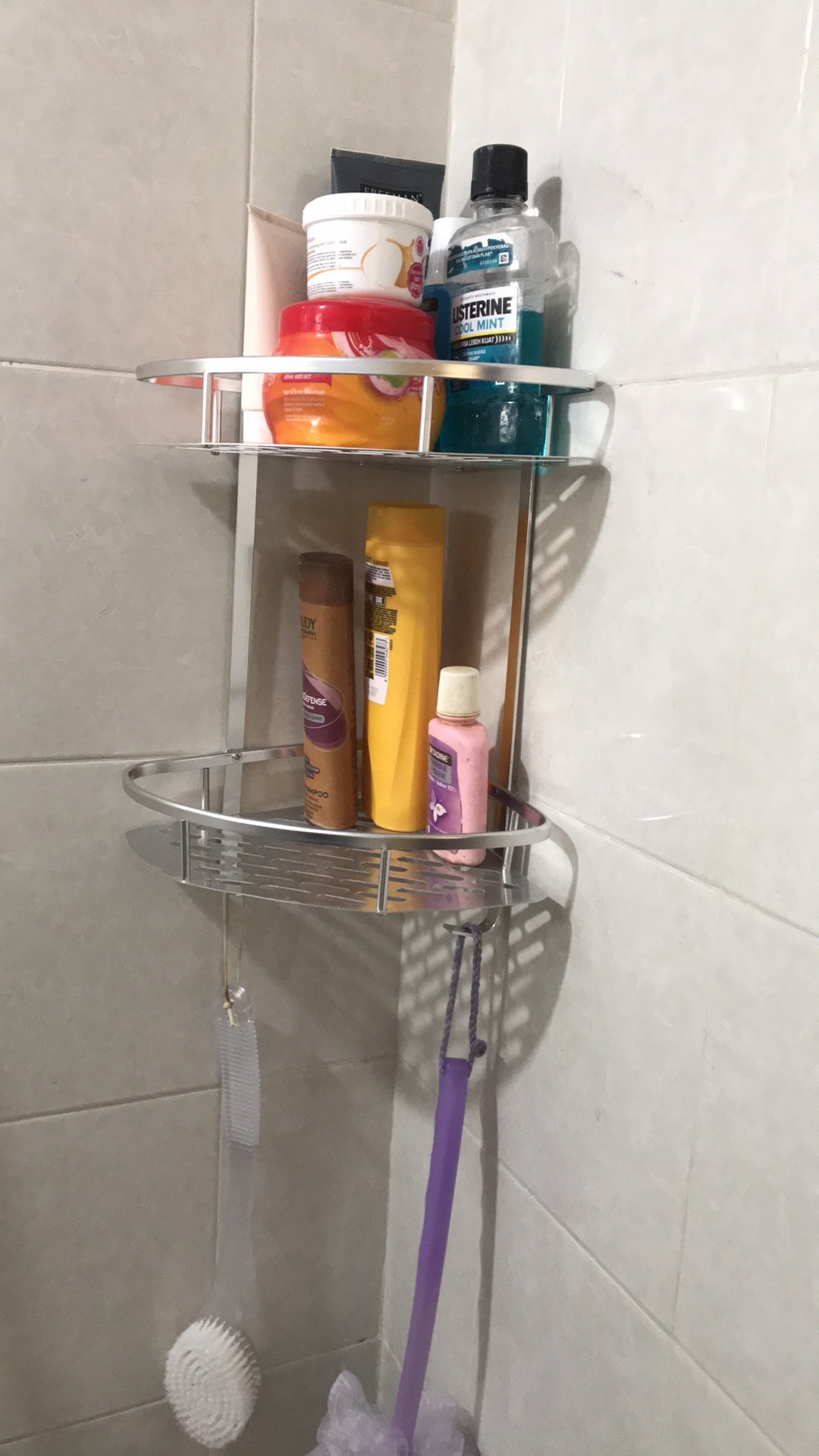 Rak Sudut Alumunium Serbaguna Kamar Mandi Toilet Wc Dan Dapur