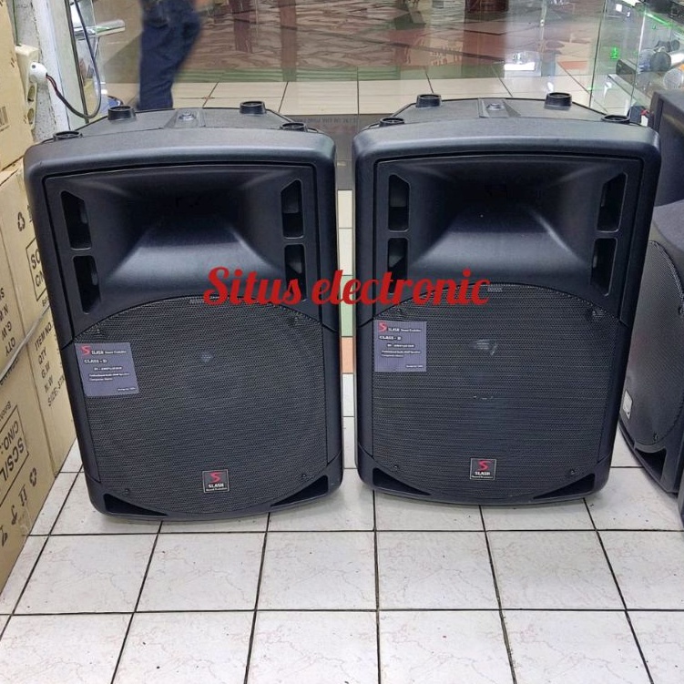 Speaker Aktif 15 inch Slash PA15A PA 15A Original 1set 2unit 1.700watt