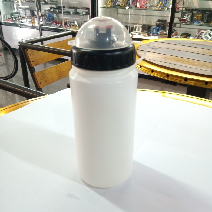 BOTOL-TAS- BOTTLE BIDON BOTOL SEPEDA POLOS 500 CC WHITE -TAS-BOTOL.