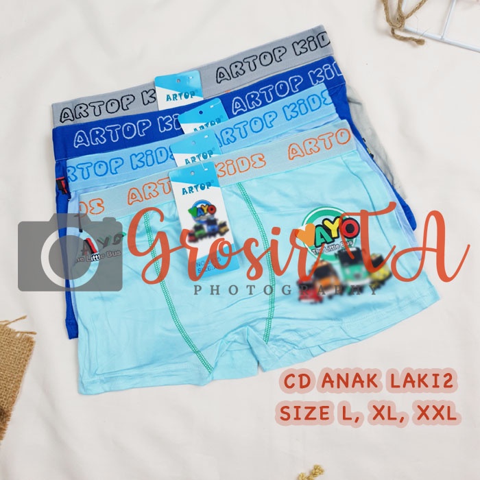 GTA Cd Celana Dalam Anak Laki-Laki Cd Boxer Anak Cowok Premium Sempak Kolor Size XL, XXL Atpk 8815  