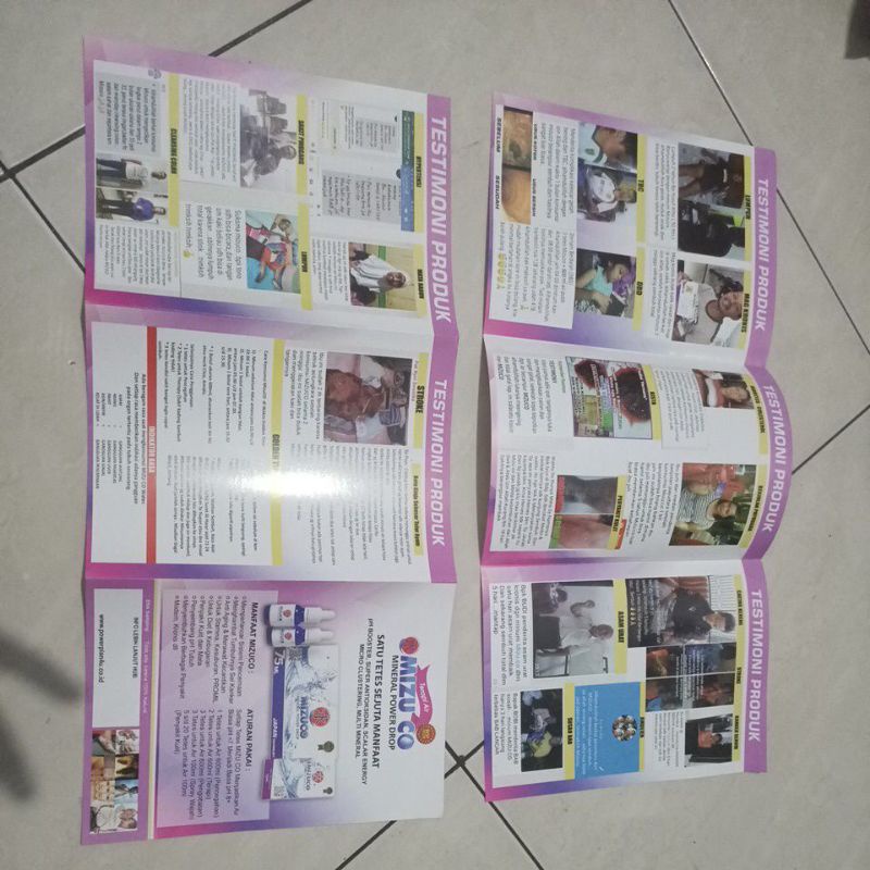 

Brosur mizuco Ukuran besar A3