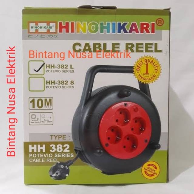 Kabel Box / Kabel Roll 10 Meter + Sakelar