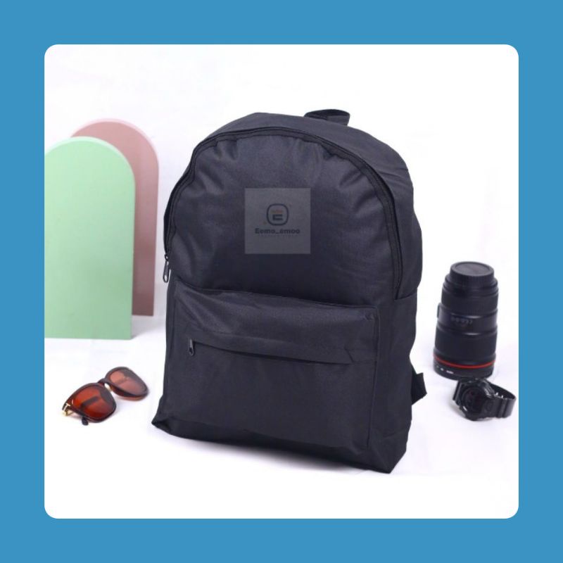 Ransel Polos Pria Wanita Tas Sekolah Backpack SD/SMP/SMA EMOEMO