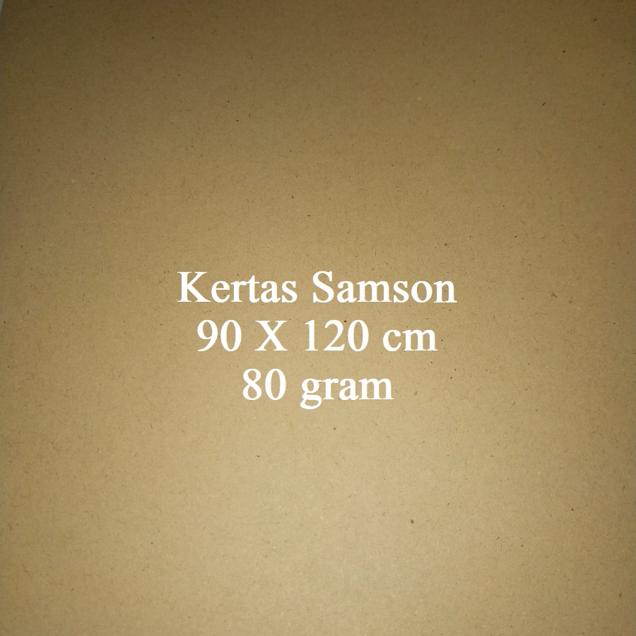 Grosir Kertas Kraft samson Gajah 80 gram coklat 90X120 cm - 10 lembar