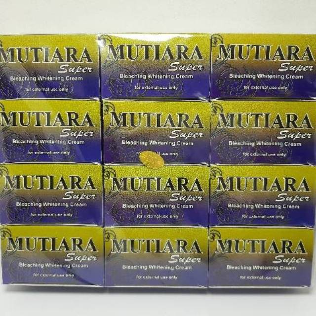 CREAM MUTIARA SUPER SIANG &amp; MALAM LUSINAN [box ungu]