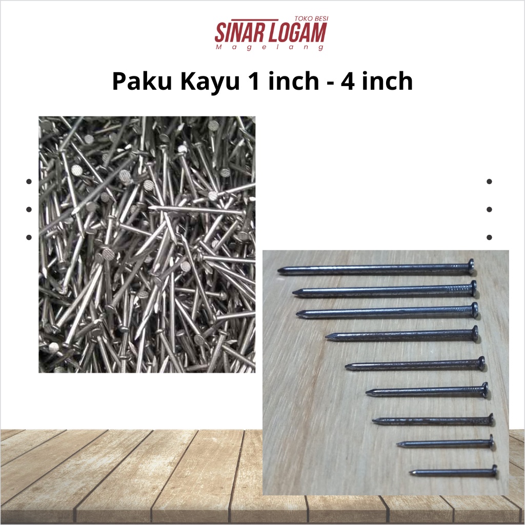 PAKU KAYU 1 INCH - 4 INCH PAKU USUK PAKU RENG PAKU PLAFON 2,5 CM - 10 CM