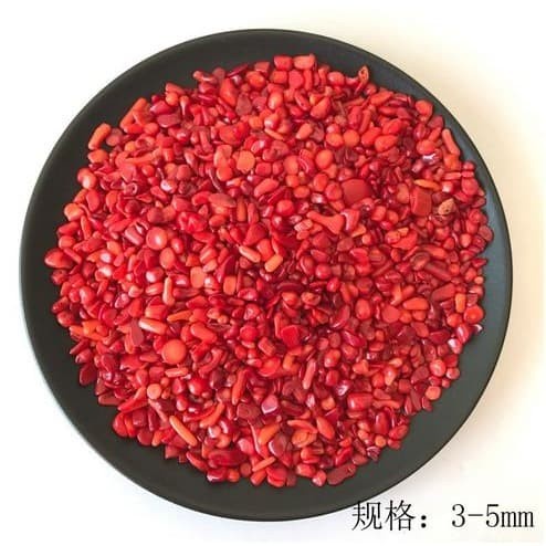 Red Gravel Rock Crystal Quartz Natural Stone