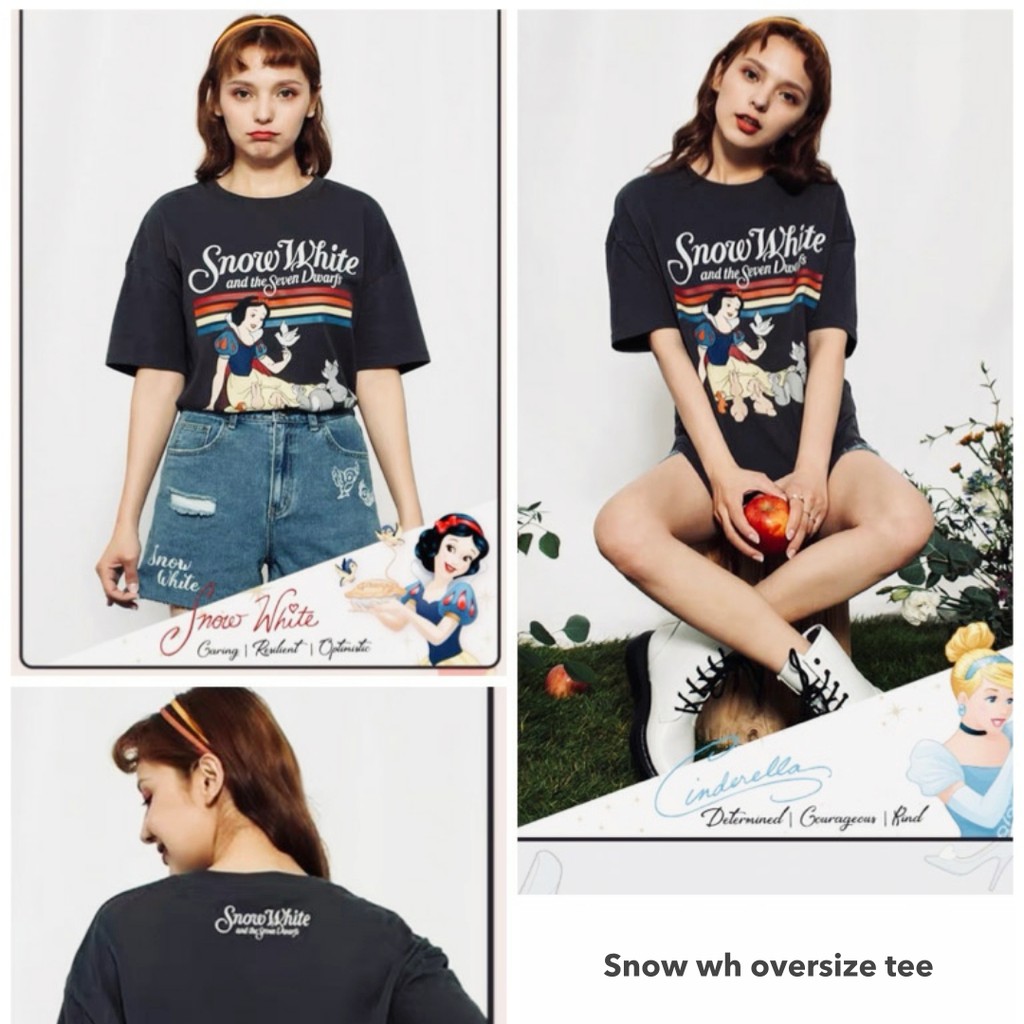 Snow wh oversize tee -Thejanclothes