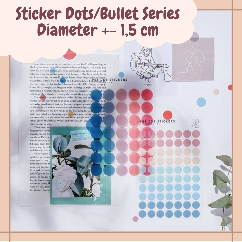 

Sticker Polkadot Journalling | Sticker Gryffindor lingkaran | Sticker Jurnal Scrapbook planner