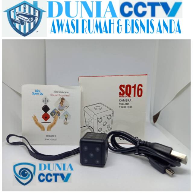 Spy Cam SQ 16, CAM DVR DV Spycam Dice Hidden Action cam, kamera spy mini bentuk  Dadu