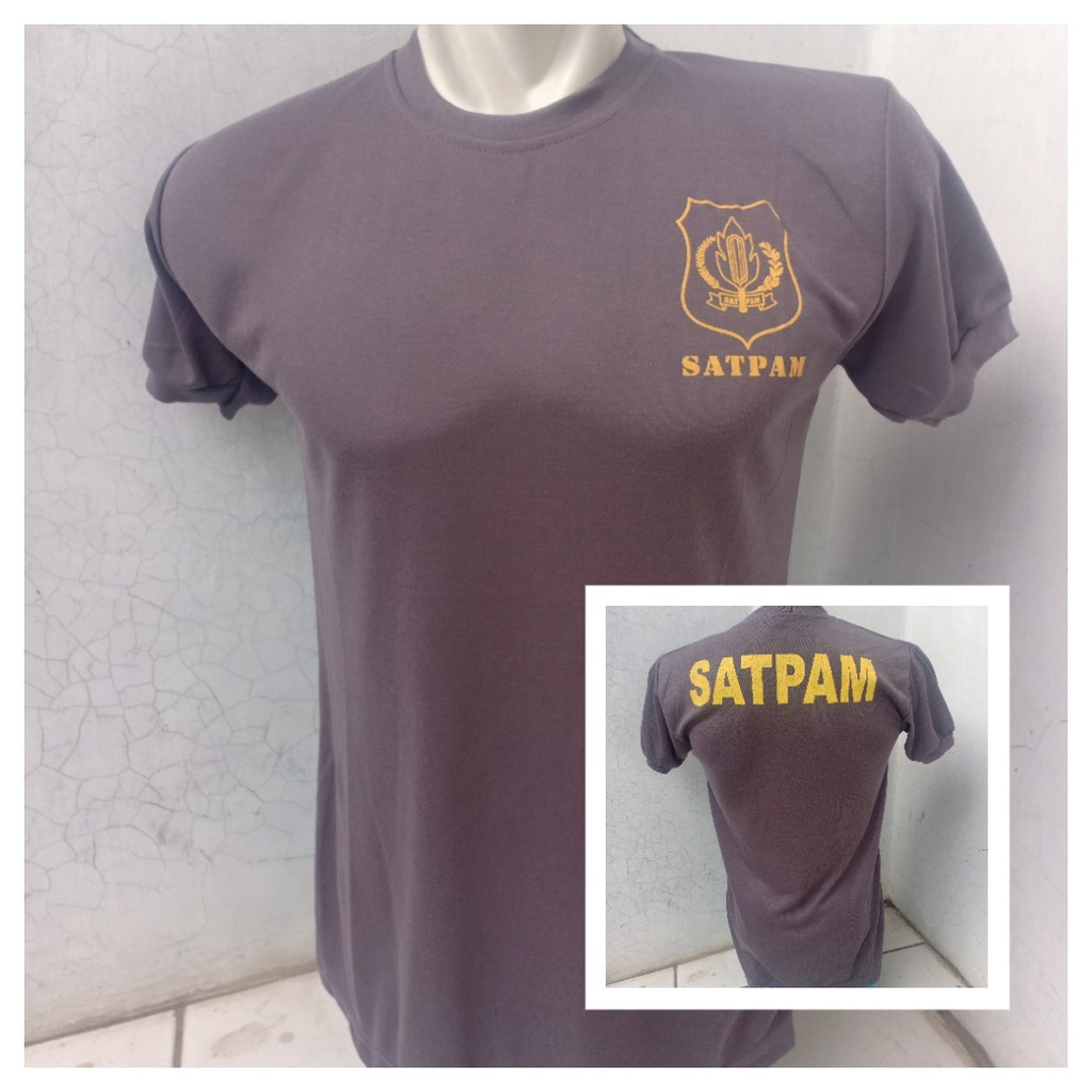 Kaos SATPAM / kaos tangan pendek SATPAM