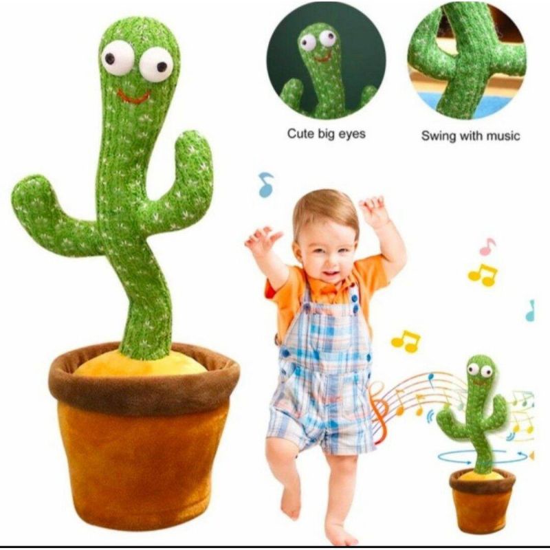 Boneka Kaktus Superhero Goyang Charge Cactus Dancing Superhero