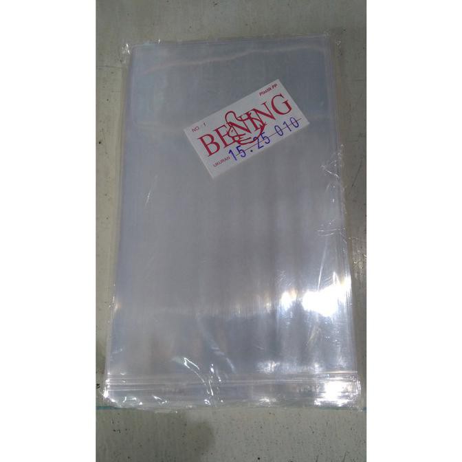

Ready Stock] Kantong Plastik Bening Pp Tebal 0.10 Mm - Merk Bening (Per Pak) - 15 X 25